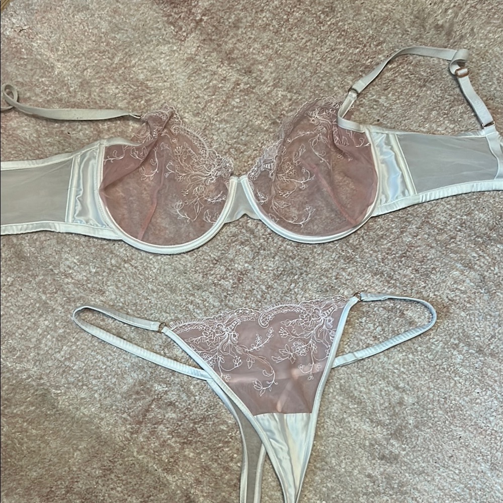 Elegant Sheer Lace Lingerie Set